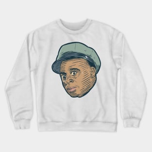 Shocked Man in Hat Receives Unpleasant News Crewneck Sweatshirt